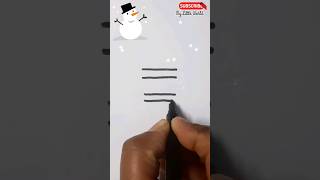 How to draw a snowman #drawing #shorts #howtodraw #easydrawing #art