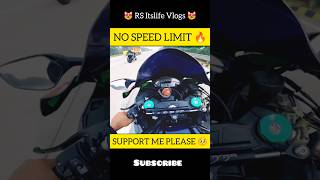 No speed limit Ninja ZX10R 😱 #shorts #motovlog #vlog #speed #limit #n#bike #rider #youtubeshorts