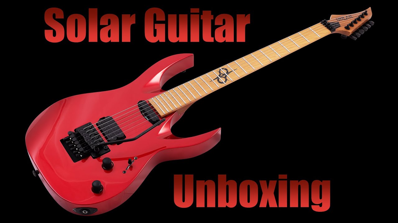 My First Solar AB1.6FRCAR Guitar Unboxing - YouTube