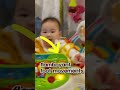 5개월 아기의 점퍼루 무아지경 상황 이보다 더 좋을 순 없어 shorts babyshorts jumperoo rainforest babytoys loah 점퍼루