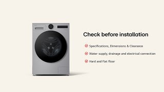 LG Washing Machine : Installation Guide - Front Load