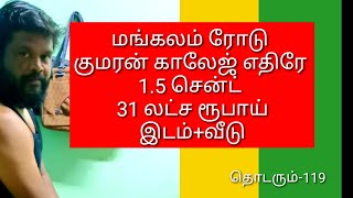 திருப்பூர் மங்கலம் ரோட்டில் குமரன் காலேஜ் எதிரில் இடம் + வீடு விற்பனைக்கு