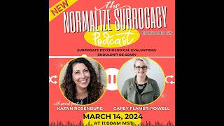 Episode 63:Surrogate Psychological Evaluations Shouldn't Be Scary- With LCSW Karyn Rosenburg.