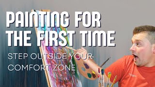 Painting With Acrylics - Stepping OUT The COMFORT ZONE!!