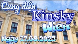 Palais Kinsky in Viena .Cung điện Kinsky tại Wien  .Ngày 17.08.2023.