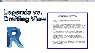 Revit Review - Legends or Drafting View?