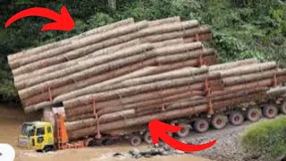 AWESOME TRUCKS LOADING WOOD  Heavy Tree Felling & Wood Sawmill Machines   TRUCKS EXTREME 1