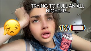 PULLING AN ALL NIGHTER FOR THE FIRST TIME!! (MOM CAUGHT ME)