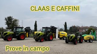 CLAAS E CAFFINI- Prove in campo #agricoltura #agricolture #trattori #tractors #claas #caffini