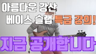 아름다운 강산 베이스 슬랩 쉽고 멋지게 연주 하는법!![특급강의]!