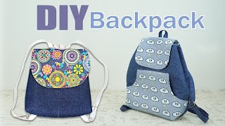 DIY [Nice Design] How to make the latest 2021 Backpack from Old Jeans - Free Sample and Instruction