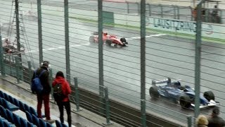 CRAZY Race Start SUPERPRIX at Lausitzring | Almost Crash |Cars from GP2, F1, ChampCar