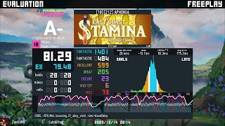 StepMania - 2023-10-14 - [18][212] APHONIA - 81.29%