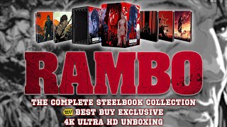 RAMBO: THE COMPLETE STEELBOOK COLLECTION - Best Buy Exclusive - 4K UHD Set - Detailed Unboxing | BD