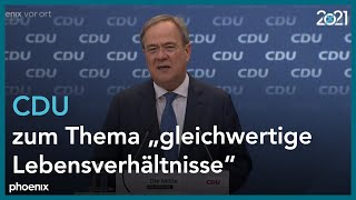 Pressekonferenz der CDU-Parteispitze am 20.09.21