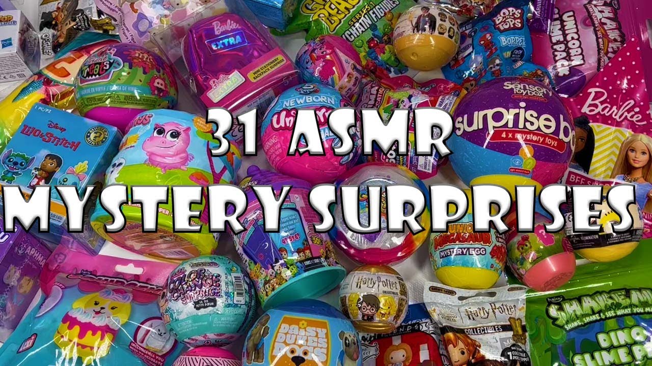 Asmr Unboxing 31 Surprises Oddly Satisfying No Talking Mystery Boxes