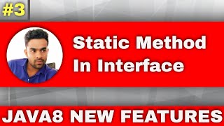 Static Method In Interface in java | Static Method In interface | In Hindi