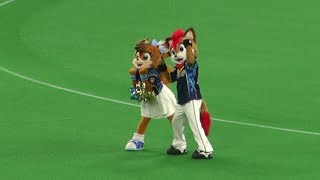 20210424 WE LOVE HOKKAIDOユニを着て、YMCAを踊るフレップとポリーちゃん