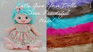 🌸 YES! You CAN fit BEAUTIFUL faux fur WIGS on your 'IN-THE-HOOP' DOLLS 🌸