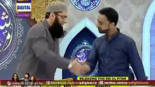 Junaid jamshed sb and waseem Badami in shan e Ramazan