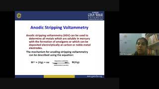 Anodic stripping voltammetric (ASV) method