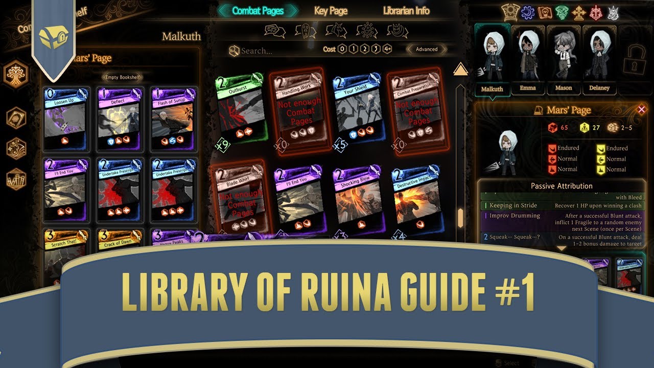Library Of Ruina New Player S Guide Part 1 What Are Pages Youtube