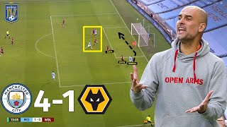 How Guardiola's 3-1-4-2 Dominated Nuno's Tactics | Manchester City vs Wolves 4-1 | Tactical Analysis