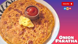 Onion Paratha 😋                    #onionparatharecipe #onionparatha #cheese #paratha #paratharecipe