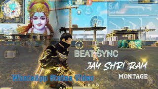 Jay Shri Ram🎶 Sound Check 🔊|| Beat Sync Montage|| Free Fire||🔥Whatsapp Status Video