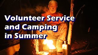 Volunteer service and camping / ボランティア \u0026 ソロキャンプ