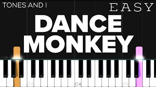 Tones And I - Dance Monkey | EASY Piano Tutorial