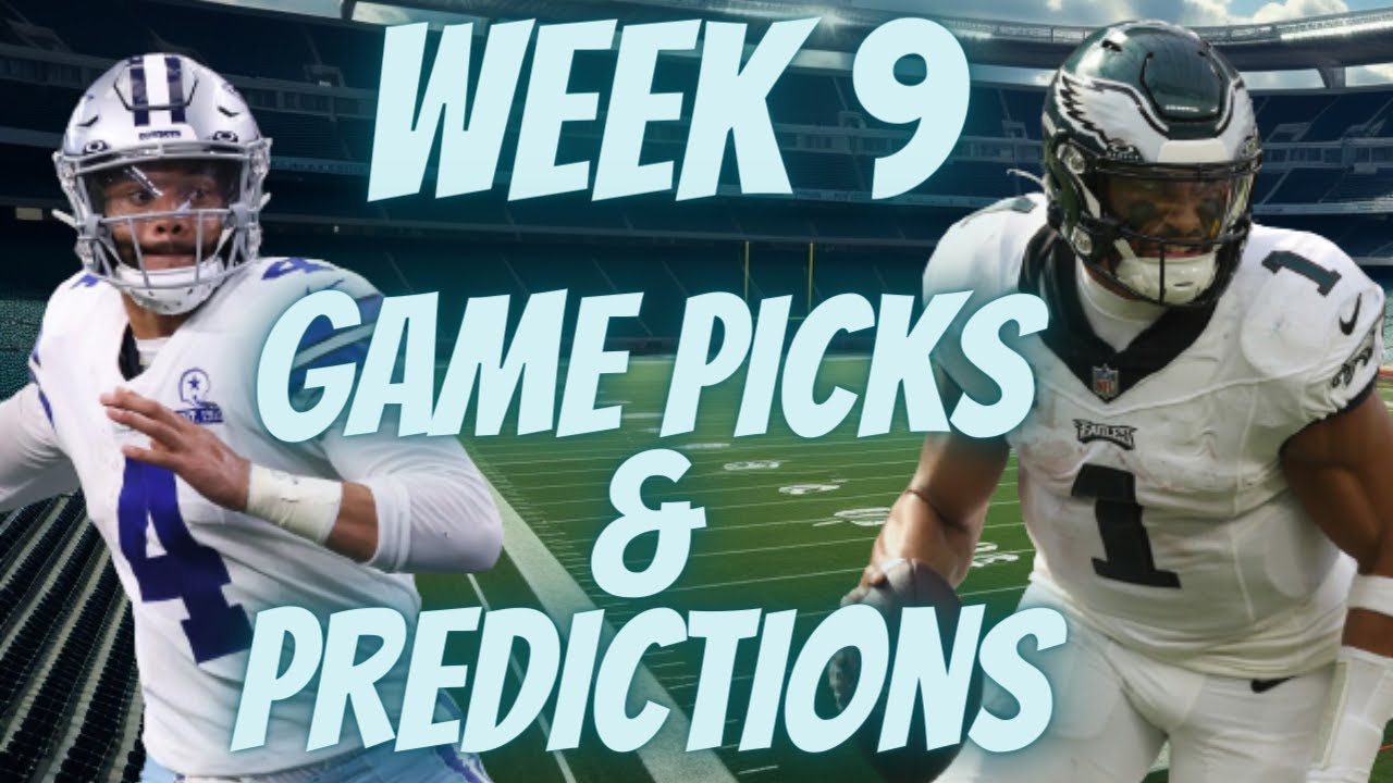 NFL Week 9 Predictions And Picks: ESPN Pick'em Week 9 #Week9Picks # ...