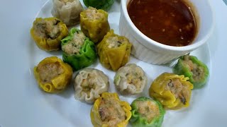 RESEPI DIMSUM AYAM | cara buat kulit sendiri | CHICKEN DIMSUM #Carabuatdimsumayam  #dimsumayam