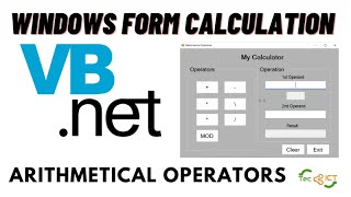 VB NET Windows Form | Arithmetic Operators | Free Source Code
