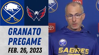 Don Granato Pregame Interview vs Washington Capitals (2/26/2023)