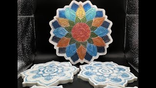 #59 Resin Mandala Coasters \u0026 Tray