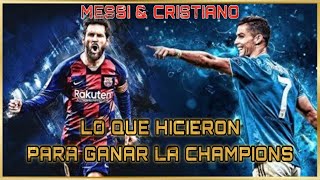 ¿ Que HICIERON para GANAR las CHAMPIONS Messi & Cristiano ? Lo que NO muestra ESPN 🔥😲