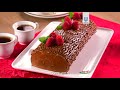 tradicional tronco navideño postre navideño