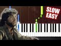 Toto - Africa - SLOW EASY Piano Tutorial by PlutaX