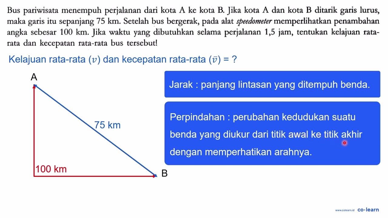 Bus Pariwisata Menempuh Perjalanan Dari Kota A Ke Kota B. Jika Kota A ...