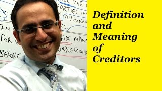 Basic Accounting Terms (Video-14) What are Creditors?