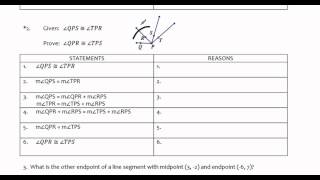 Practice Angle Proofs Solutions