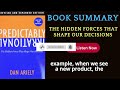 summary of predictably irrational the hidden forces our decisions by dan ariely booktok booktube