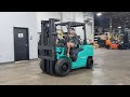 2004 mitsubishi fg30n 6000lb pneumatic lpg forklift stk 11237