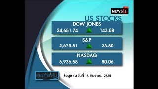 คุยคุ้ยหุ้น ดาวโจนส์ปิดพุ่ง 143.08 จุด นลท.จับตารีพับลิกันเผยร่างกม.ปฏิรูปภาษี ช่วงที่1 18/12/2017
