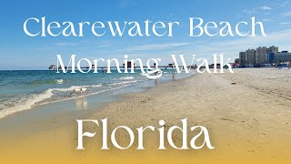 20 Minute Morning Walk on Clearwater Beach | Birds, Waves, and Pier 1, 4K #montreal #clearewater