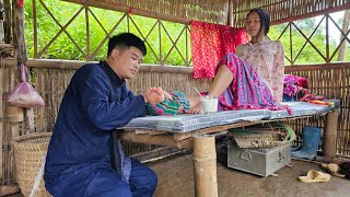 17 year old MAI harvests a cucumber garden for cats to sell, the village boy takes care of MAI