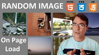 Random Image On Page Load / On Click Using HTML, CSS, JavaScript | HTML Project - 9
