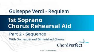 Verdi's Requiem Part 2 - Sequence - 1st Soprano Chorus Rehearsal Aid
