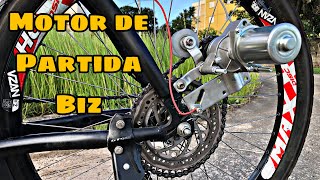 Bike Elétrica com MOTOR DE PARTIDA 12 Volts [Experimento Absurdo]